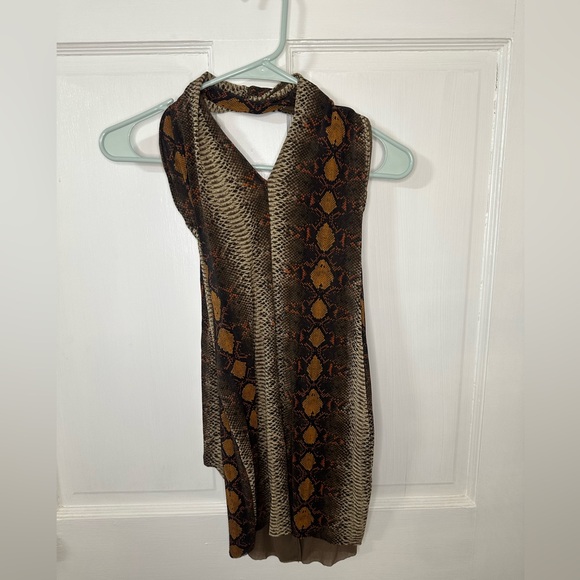 SKIMS Desert Snake Print Halter Mini Dress - Picture 10 of 10